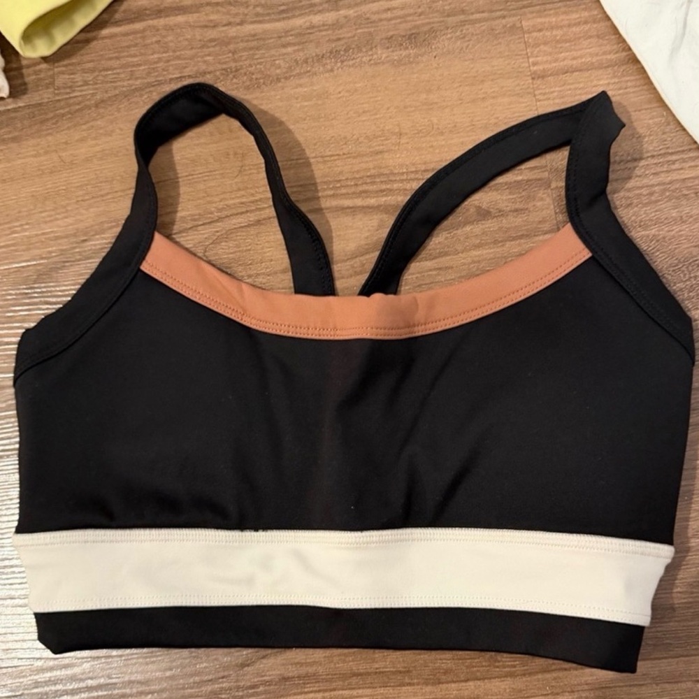 Z Supply Black and Tan Sports Bra